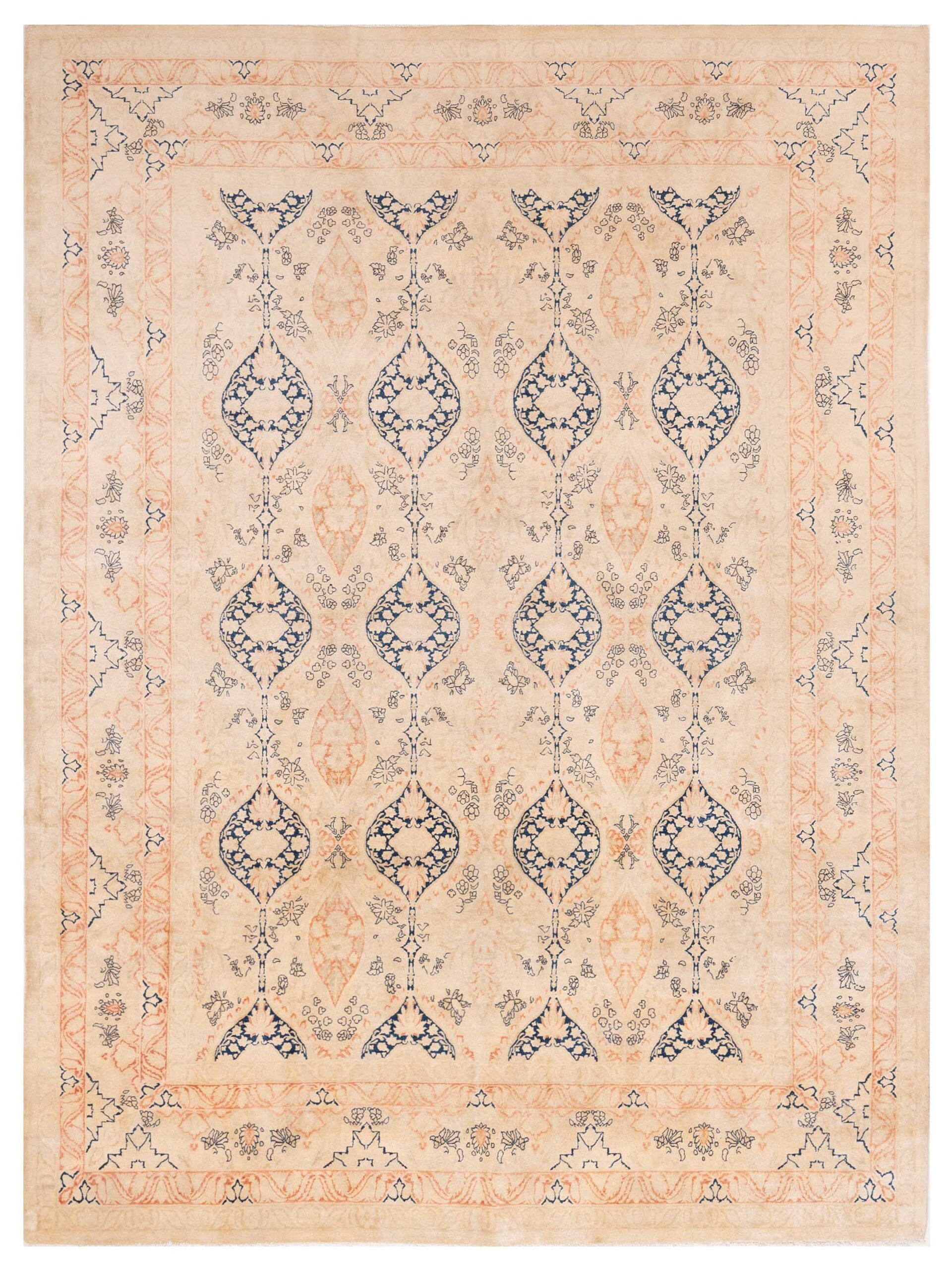 Hagi Jalili Ivory Ivory 9.1x12.1 Hand Knotted Rug