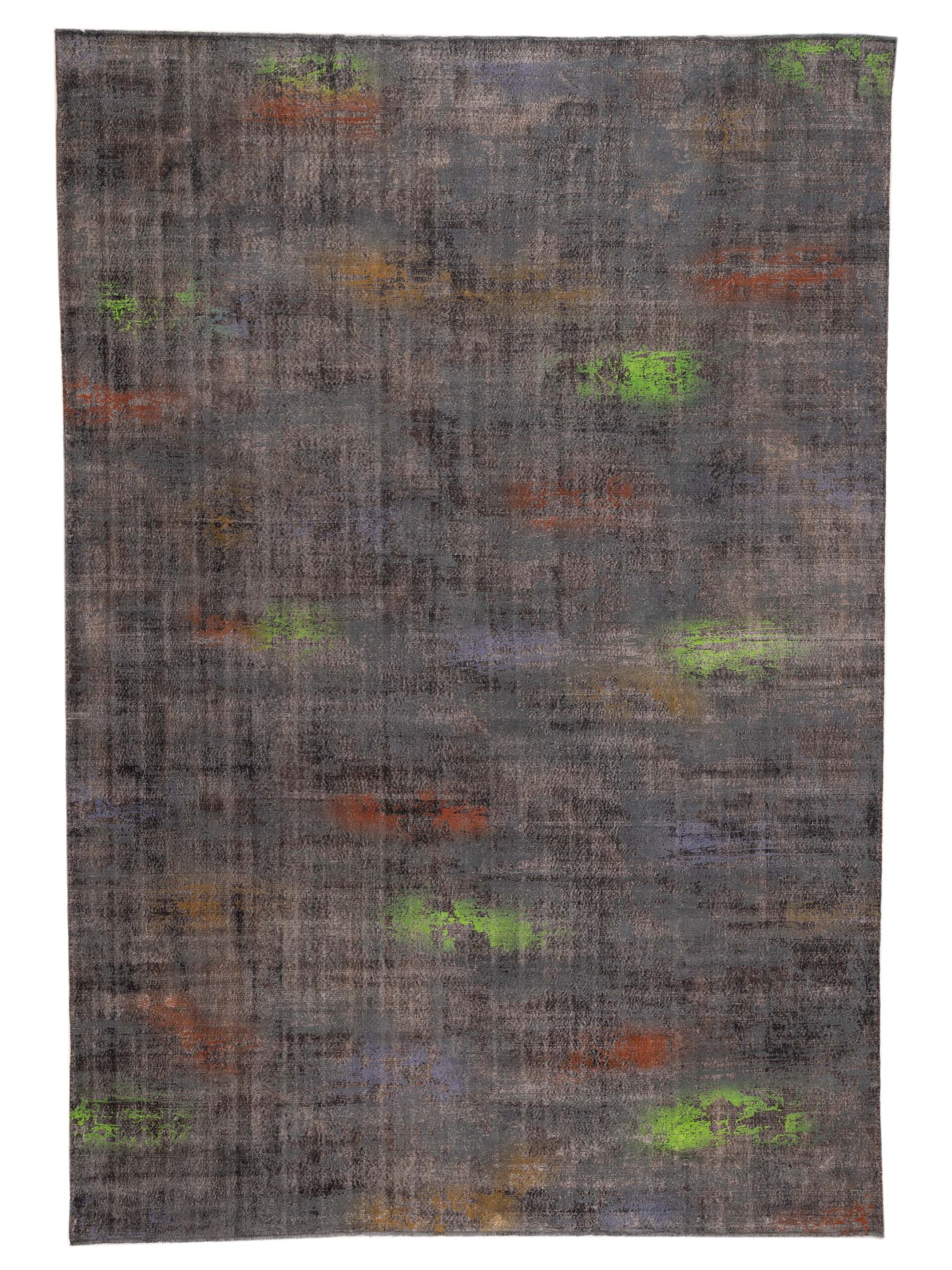 Contemporary Gray 11x15.10 Hand Knotted Rug